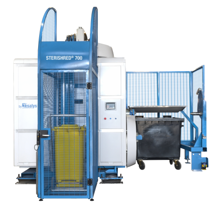 Hệ thống xử lý rác thải y tế bằng nghiền và hấp tiệt trùng Sterishred 700 (100kg/h)